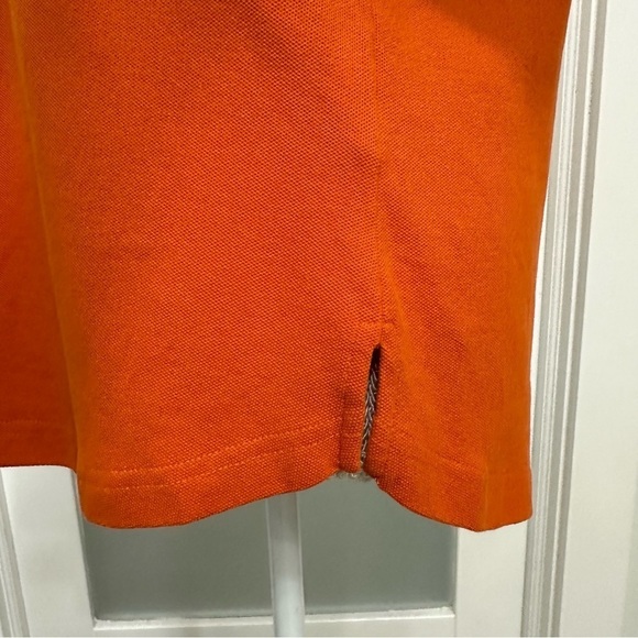 Lilly Pulitzer Long Sleeve Polo Orange Size Large Academia - Picture 6 of 9